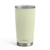 SANDJEST Green Tumbler front view with 20oz capacity for daily coffee
