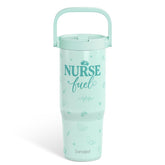 SANDJEST Nurse Fuel stainless steel tumbler 30oz with durable insulation for hot or cold drinks