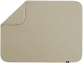 S&T INC. Dish Drying Mat XL under dishes keeps the countertop dry.