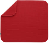 S&T INC. dish drying mat 16x18 on counter absorbs water quickly for a tidy kitchen.
