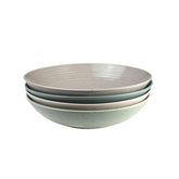 SANGO Siterra pasta bowl soft gray with rustic glaze for everyday dining.