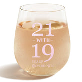 Sanjiayishui 40th birthday wine glass, 15oz, ideal for milestone toasts.