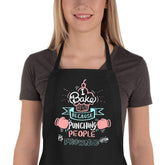 Saukore funny baking apron for women and men with playful print highlighting personality and style
