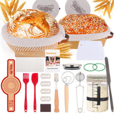 SavEase round proofing basket (9 inch) promotes even rise and artisan crust.