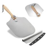 SAVVY KITCHEN AND HOME SKH premium pizza peel with foldable handle for compact storage