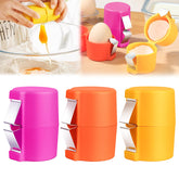 SBMKK egg-shell-opener-clip demonstrates fast raw egg cracking for easy prep.