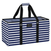 SCOUT Errand Boy open-top tote showing maximum capacity for groceries and gear.