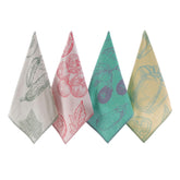 Sea Me At Home garden vegetables tea towels add fresh kitchen style and absorb spills.