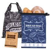 Seaury Kareen bread bag 2-pack keeps large loaves fresh and ready.
