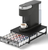 Sedegn coffee pod holder with sliding drawer for organized pods