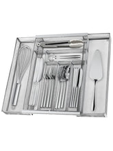 Sedegn silverware organizer with mesh keeps utensils visible and air-dried.