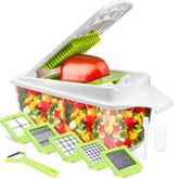 Sedhoom Direct food dicer with five blades in light green for quick prep