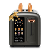 SEEDEEM toaster touchscreen display offers precise toasting control for customizable browning.