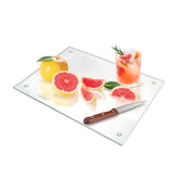 Seelenruhe tempered glass cutting board with a 12x16 inch clear surface for precise prep