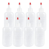 seewavom 8oz squeeze bottle with red cap for precise condiment dispensing.