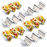 SeewtLice taco holder 6-pack on table keeps shells warm and organized.