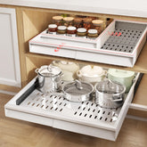 Seinloes pull-out organizer front handle for effortless access to stored items.