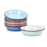 Selamica ceramic mini pie pans in 6 inch size for single servings.