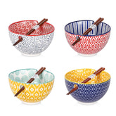 Selamica ceramic ramen bowls 15oz set for generous servings