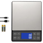 SEMIER digital kitchen scale with pan enables precise portion control.