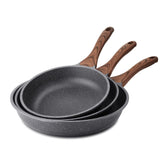 SENSARTE 9.5-inch nonstick frying pan with granite coating for smooth egg release