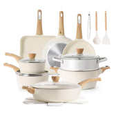 SENSARTE ceramic cookware 20-piece set for healthy cooking
