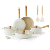 SENSARTE ceramic nonstick 8-inch frying pan with easy cleaning for low-oil cooking benefits.