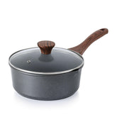 SENSARTE nonstick sauce pan front view for easy everyday cooking.