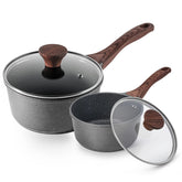 SENSARTE nonstick saucepan lid with clear view and splash control for safer cooking