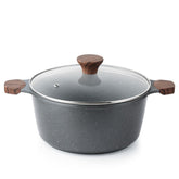 SENSARTE nonstick stock pot with lid, easy cleanup after cooking