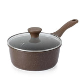 SENSARTE saucepan with lid, 2.5-quart capacity, ideal for quick family meals.