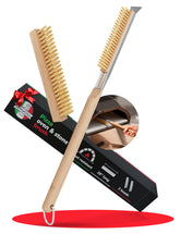 Senwosa 26-inch pizza oven brush with long handle for safe, thorough cleaning