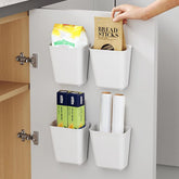 Senylanhxy 4-piece storage box on kitchen door saves space and keeps spices neat.