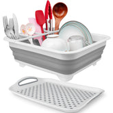 Seropy collapsible over-sink dish rack demonstrating space-saving design for small kitchens.