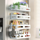 Sevenblue 4-pack magnetic spice rack on fridge door for quick spice access