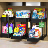 Sevenblue under-sink organizer with sliding drawer for easy access and storage.