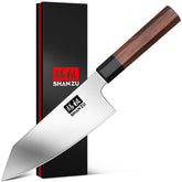 SHAN ZU 6-Inch small-hand knife blade closeup highlights sharp edge for precise cuts
