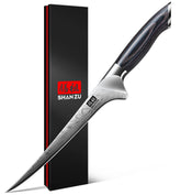 SHAN ZU fillet knife 7-inch blade for precise fish filleting and meat trimming
