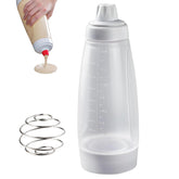 SHANXUMC pancake batter dispenser with blender ball inside for quick batter blend.