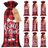 Shappy valentines wine bags with drawstring closure for secure gifting.