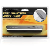Sharp Pebble whetstone angle guide closeup for precise angle control during sharpening