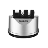 SHARPAL 191H knife sharpener showing 3-stage edge setting for fast sharpening
