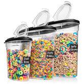 Shazo 5.2L cereal container with airtight seal for pantry freshness