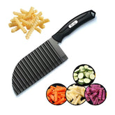 SHengwin crinkle cutter blade for precise waffle cuts on vegetables