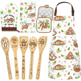 Shihanee Christmas sloth spoons set with festive design for daily cooking
