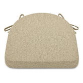 Shinnwa dining chair cushions top view in natural linen for comfortable seating