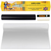Shiny Hero clear wall protector roll with gridlines for precise cuts and protection.