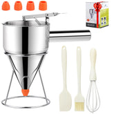 shofilt 40oz pancake dispenser with stand for precise pours