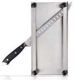 Shop-Ezy meat slicer and jerky board in action for precise home jerky prep