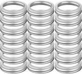 Showutheworld 42-pack wide-mouth rings in silver for quick jar replacement and sealing